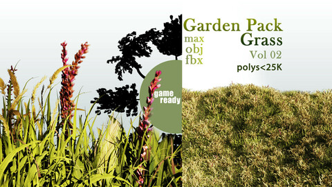 Garden Pack (Nature_Grass with Bushes ) vol 02