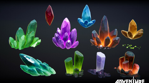 Ultimate Crystals Pack (Game Ready)