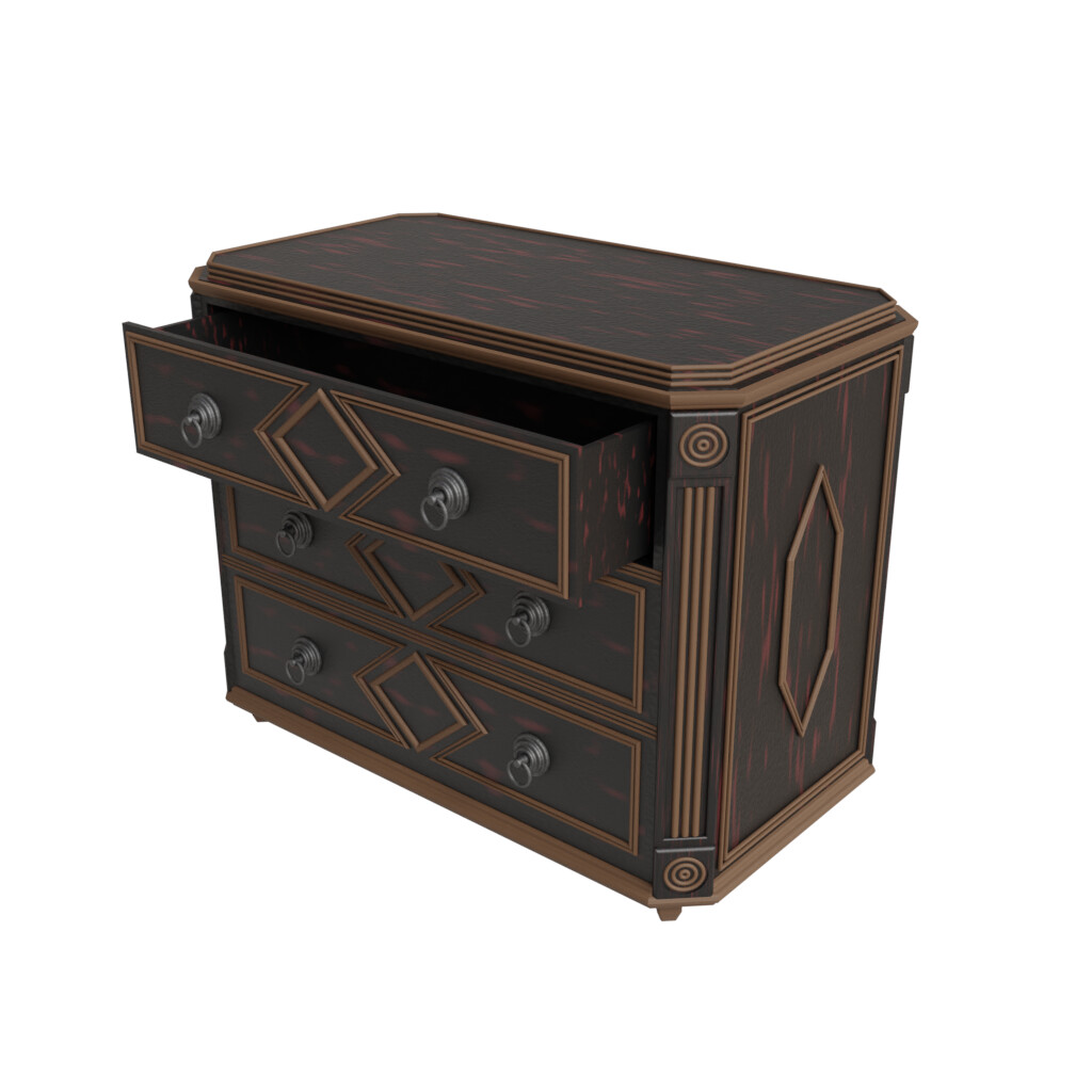 ArtStation - French Chest of Drawers | Game Assets