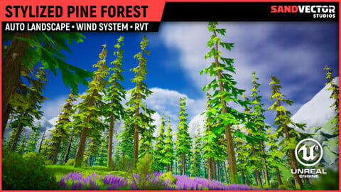 Stylized Pine Forest