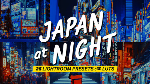 25 Japan at Night LUTs and Lightroom Presets