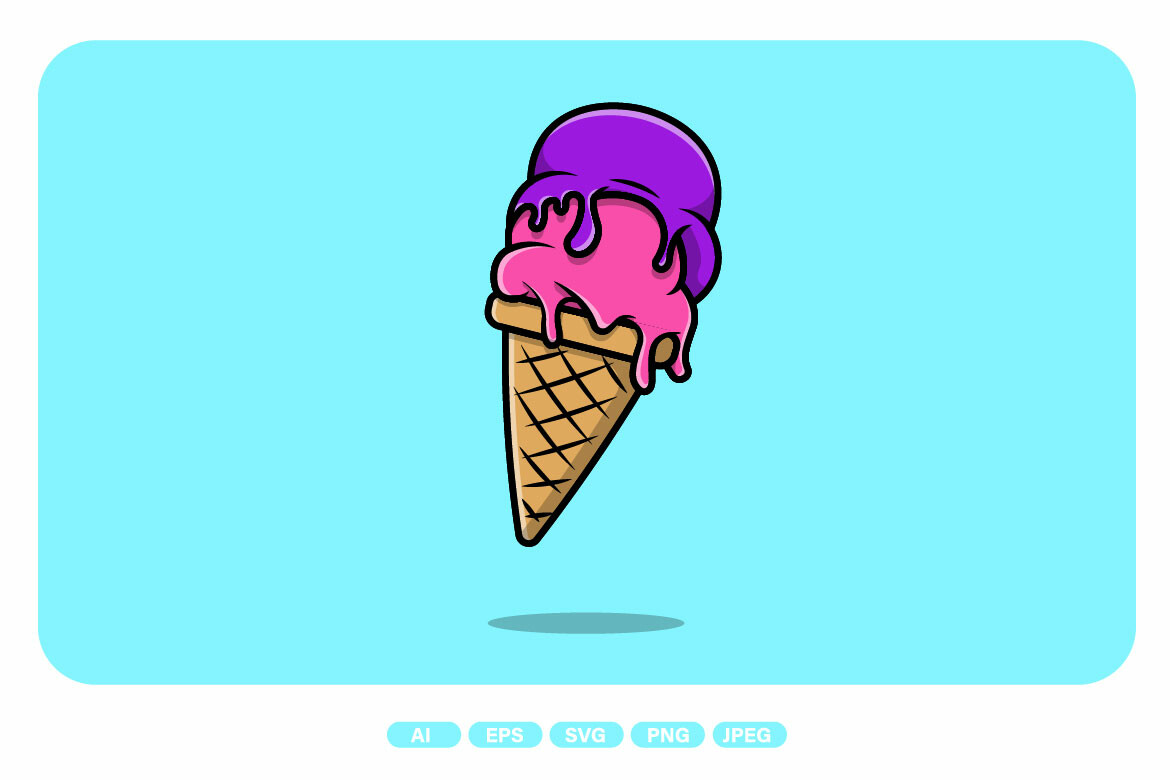 ArtStation - Ice Cream Cartoon Vector Icon Illustration | Artworks