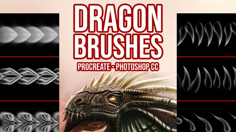 Dragon Brushes for Photoshop and Procreate