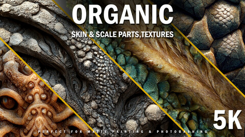ORGANIC Skin and Scale parts, textures (Resource images)