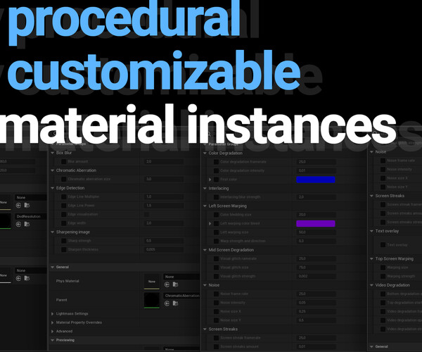 ArtStation Ultimate VHS Shader for Unreal Engine Game Assets