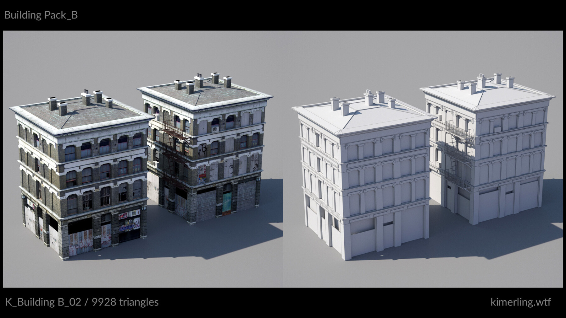 ArtStation - Building Pack B | Game Assets