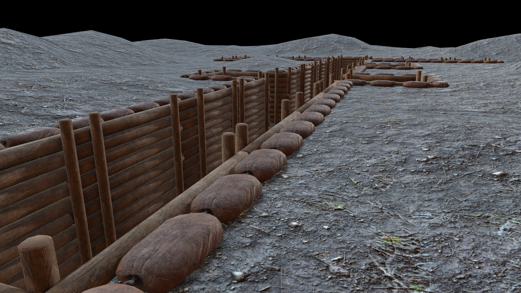 ArtStation Modular Military Trenches Resources