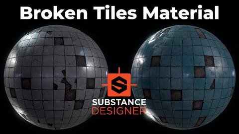 Broken Tiles - Substance Designer