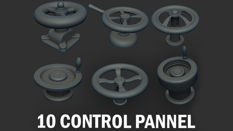 Control Panel IMM Brushes and 3D Models Vol 1