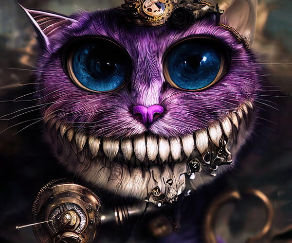 Artstation Steampunk Cheshire Cat Artworks 1343