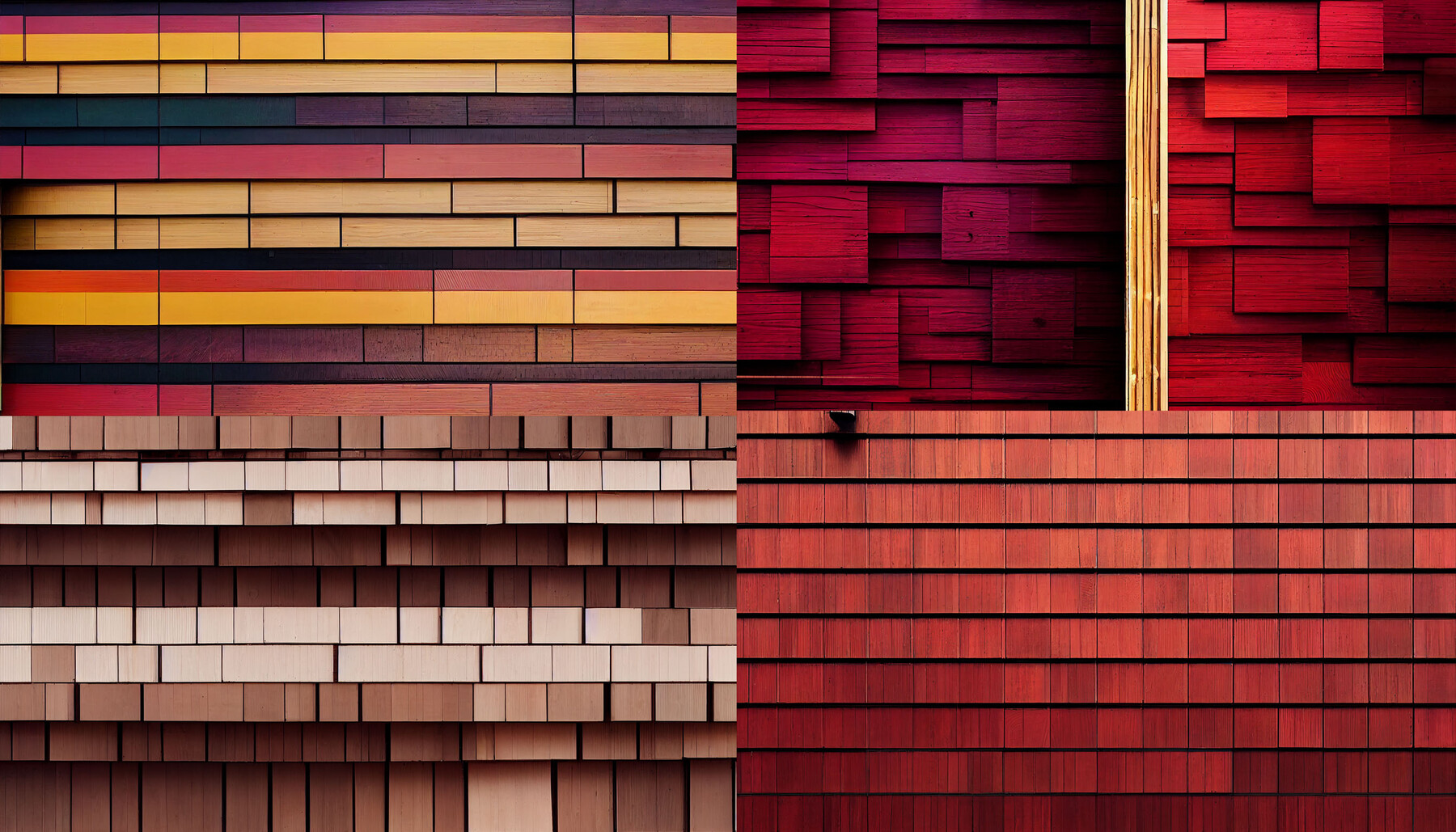 ArtStation 400 AI Generated High Quality Wooden Facades and Textures