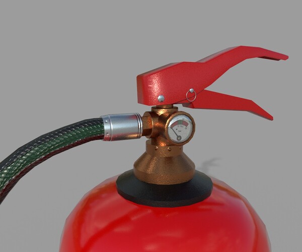 ArtStation - Fire Extinguisher with warnings | Game Assets