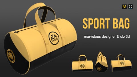 sport bag 3D model