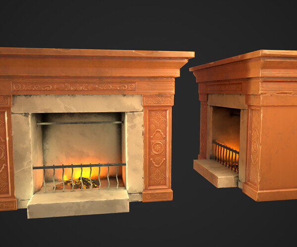 ArtStation - Fireplace | Game Assets