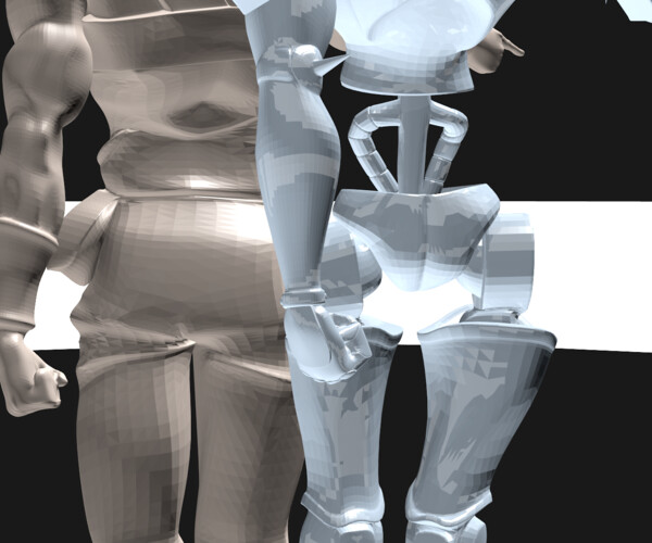 STL file Polnareff and Silver Chariot 3D print model 🎨・Model to download  and 3D print・Cults