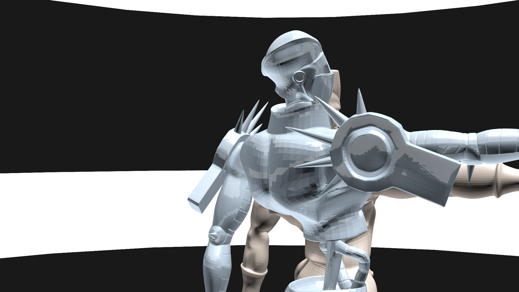 Polnareff and Silver Chariot 3D model 3D printable