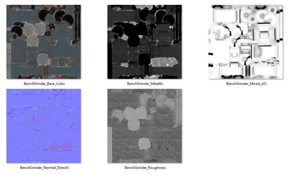 ArtStation Bench Grinder Game Assets