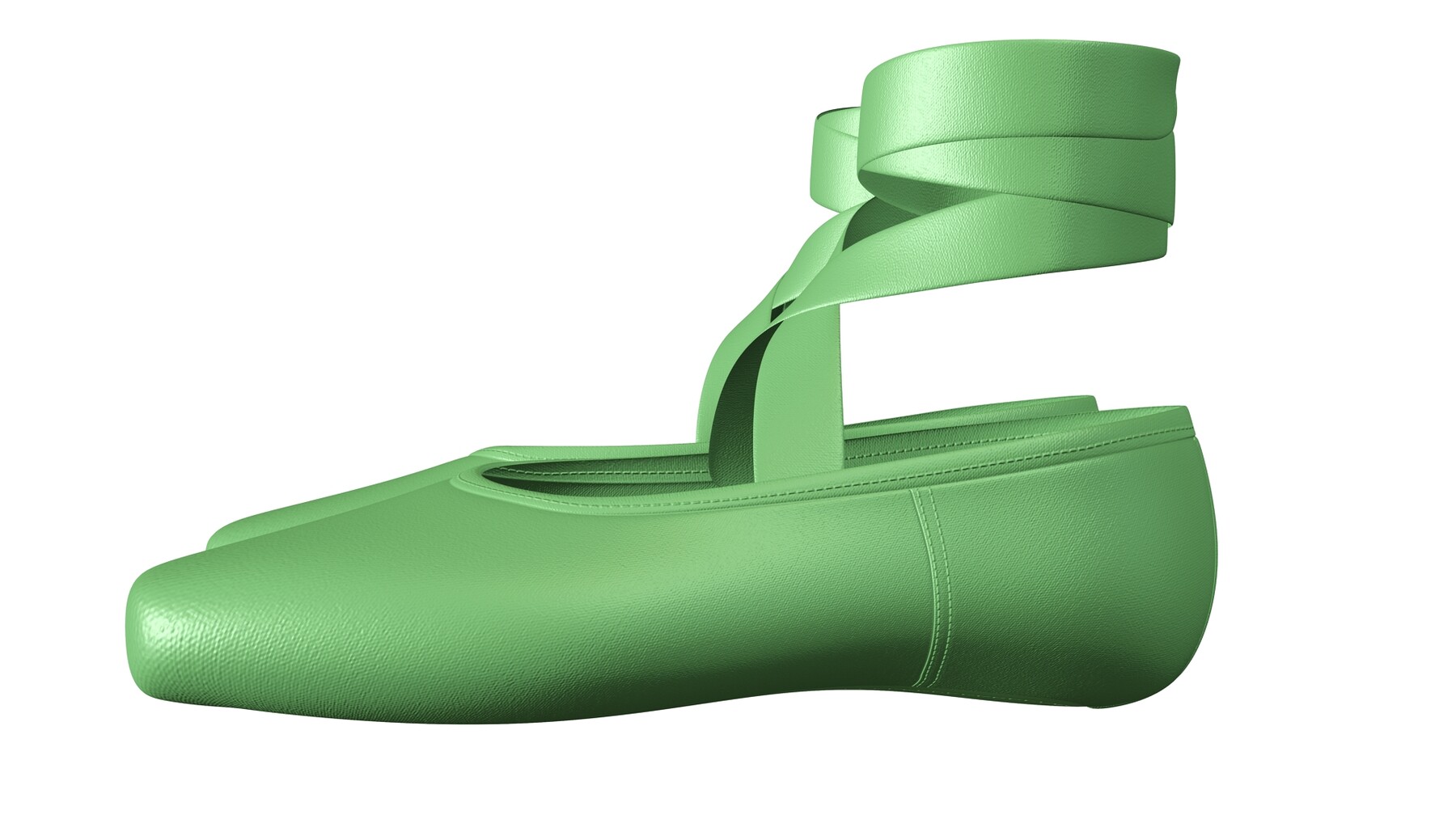 green pointe shoes