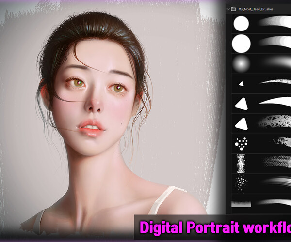ArtStation - Digital Portrait workflow - Vol.1~Vol.3 Bundle | Tutorials