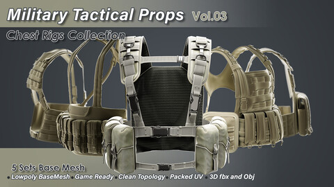 Military Props Vol.03 / Chest Rigs Collection
