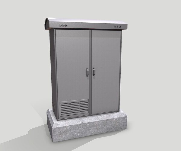 ArtStation Electric Box Game Assets