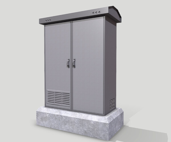ArtStation Electric Box Game Assets
