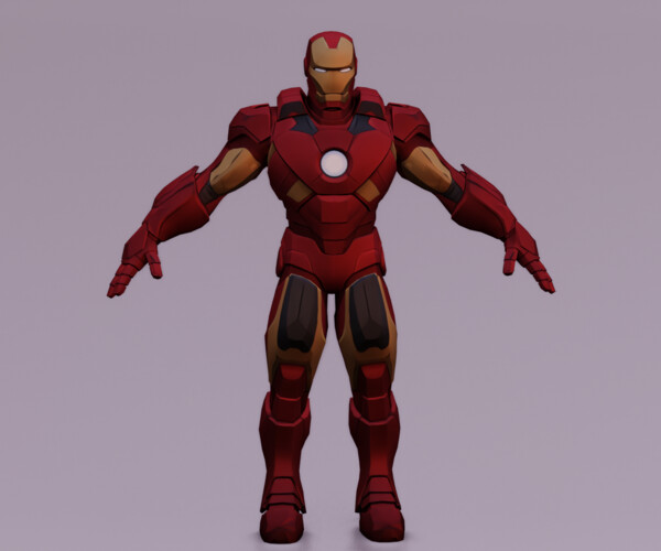 ArtStation - IRON MAN LOW POLY GAME READY | Game Assets