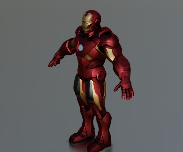 ArtStation - IRON MAN LOW POLY GAME READY | Game Assets