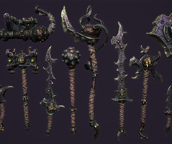 ArtStation - Fantasy brute weapons collection | Game Assets