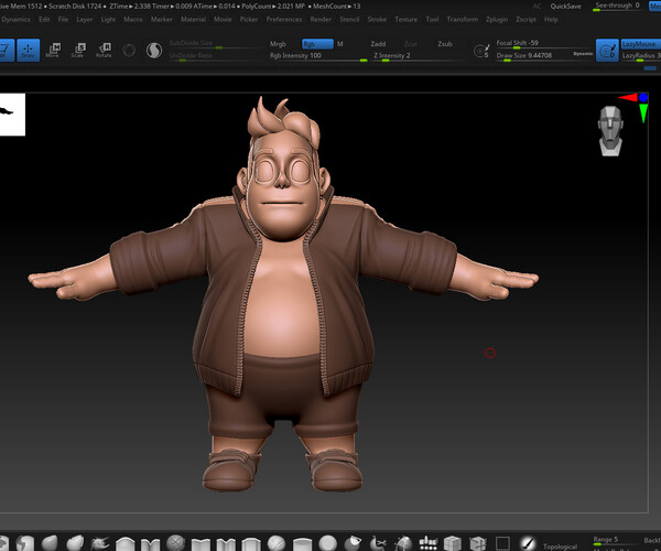 ArtStation - ZBrush Character Basemesh - KLin Style 3 | Resources