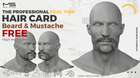 Free Real Time Beard and Mustache - Hair card