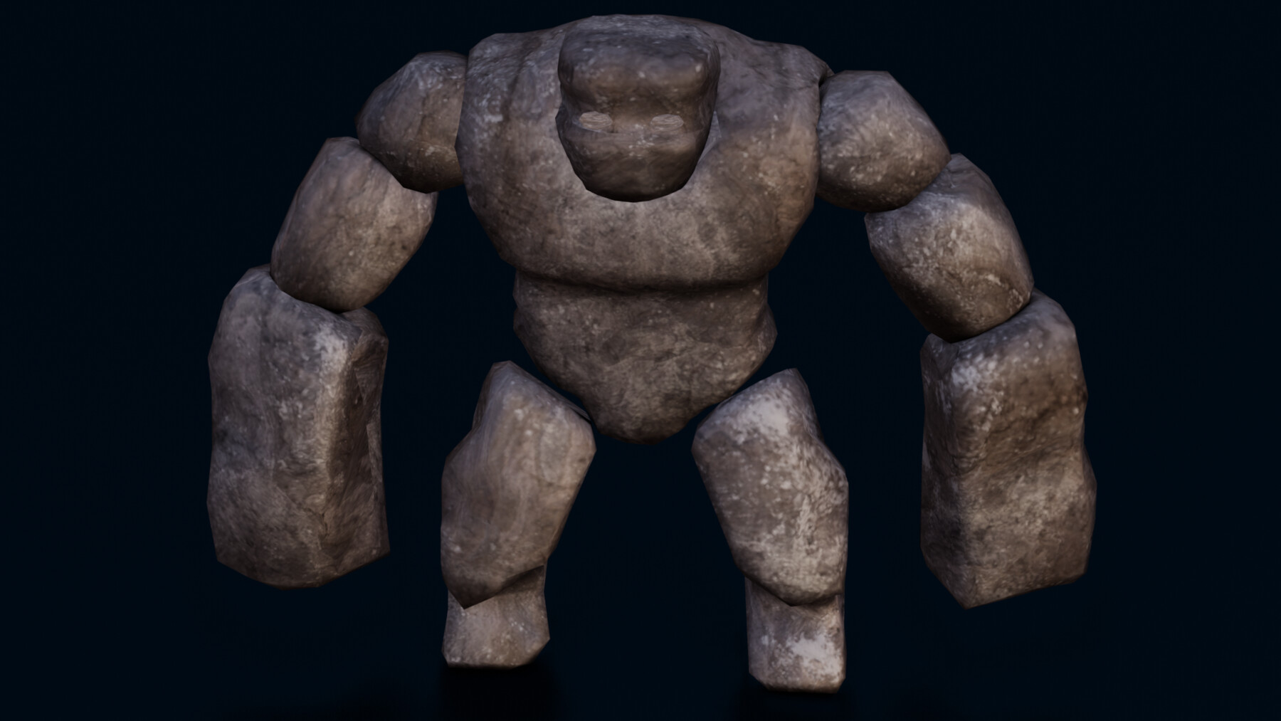 ArtStation - STONE GIANT LOW POLY GAME READY | Game Assets