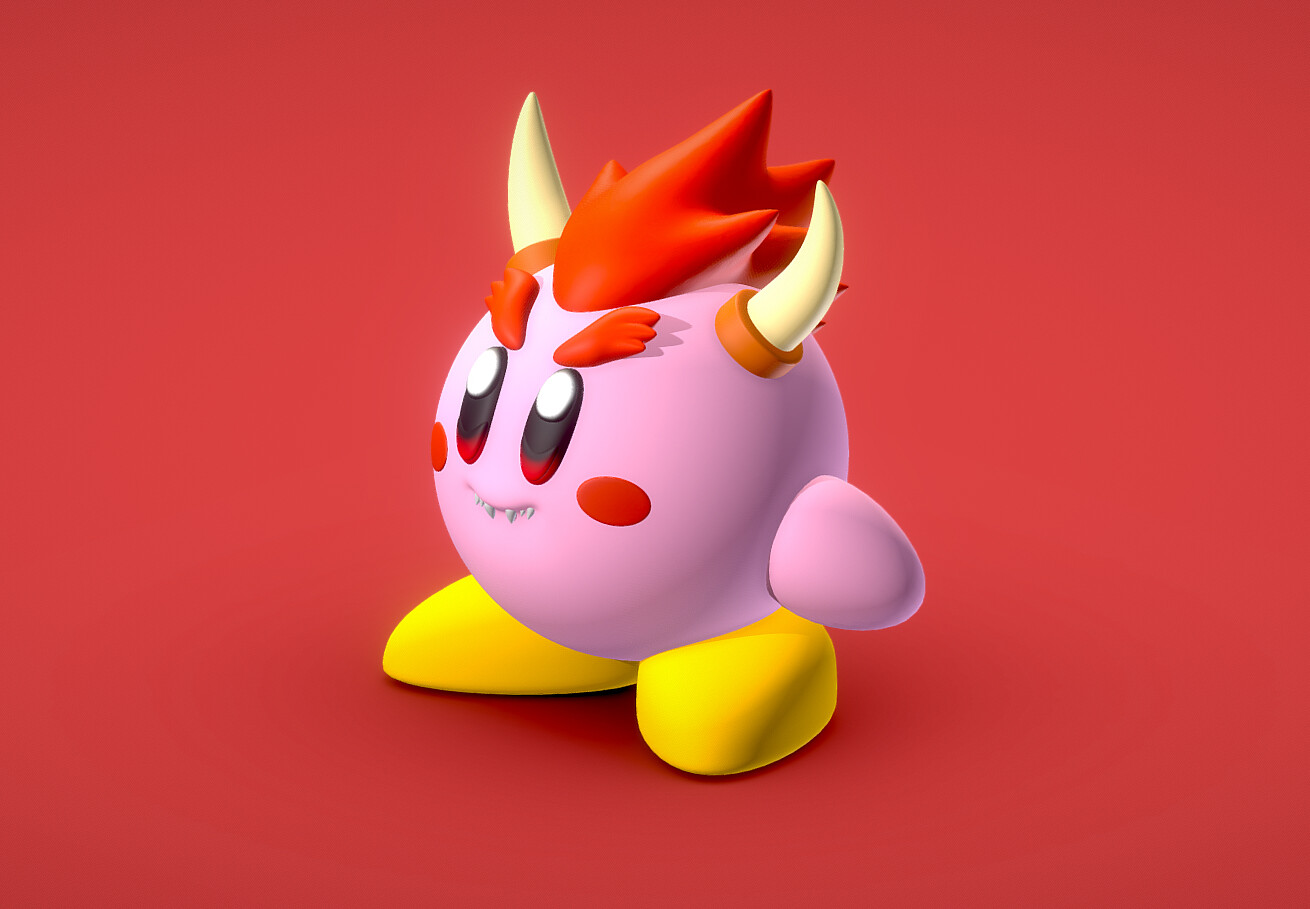 ArtStation - Bowser Kirby - 3D print | Resources