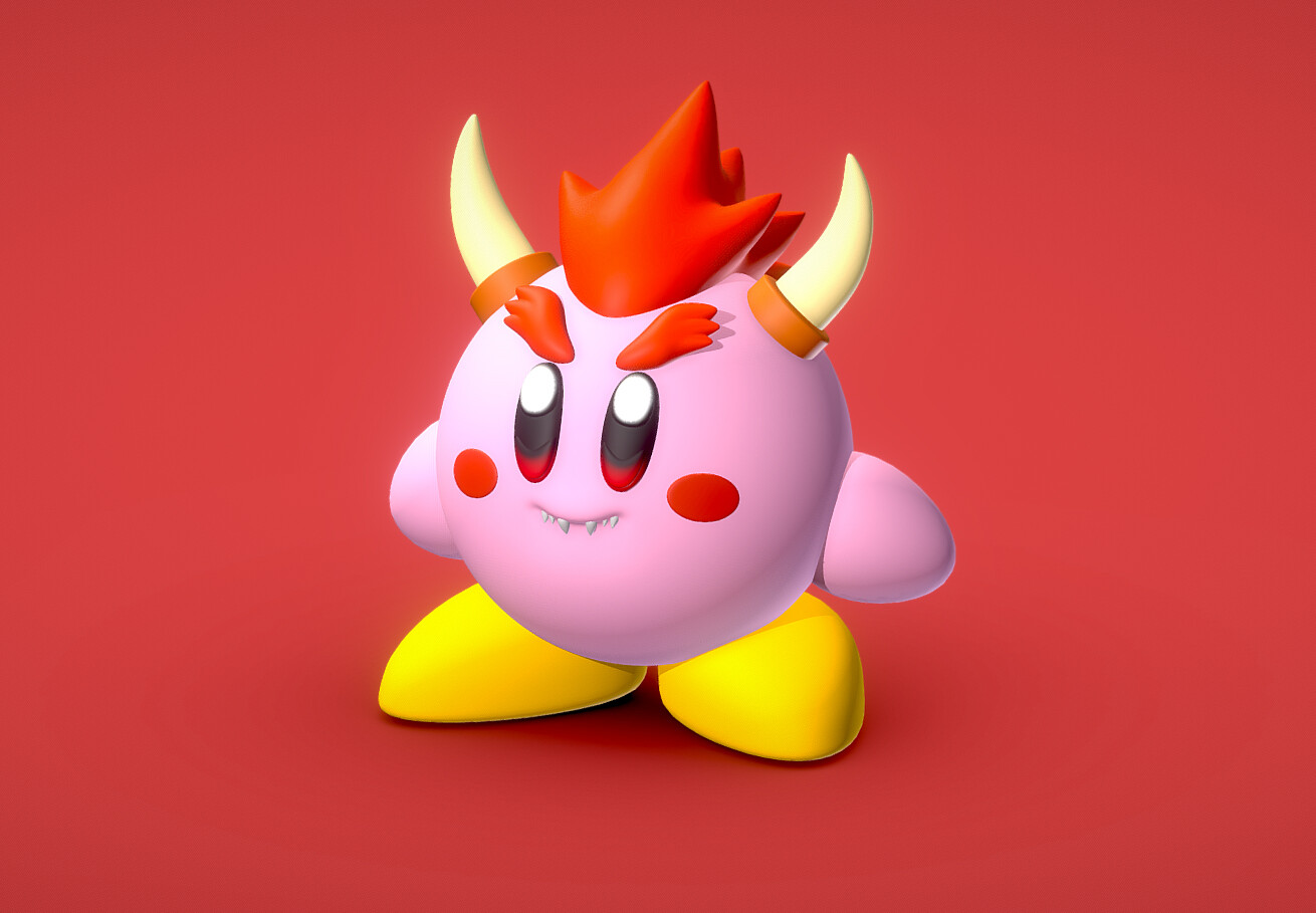 ArtStation - Bowser Kirby - 3D print | Resources