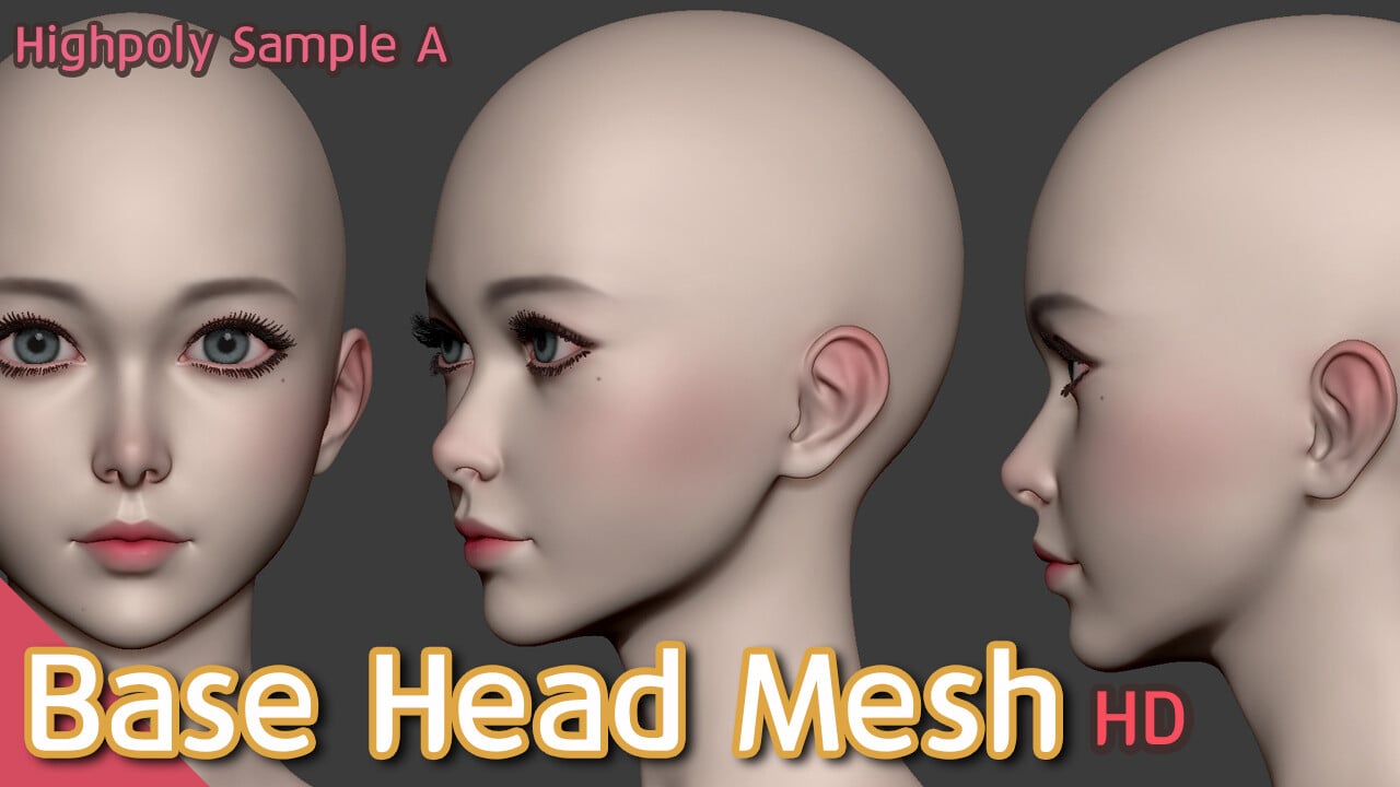 ArtStation - Head Base Mesh (HD) | Resources