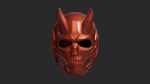 Sci-Fi Skull Devil Helmet printable model