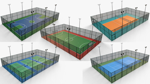 PBR Outdoor Multi Modular Sports Game Court