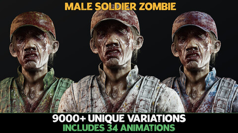 Zombie - Army Soldier [UE4] [UE5]