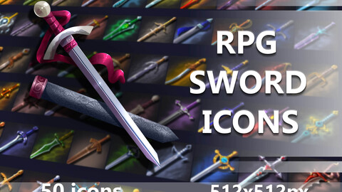 RPG Game Sword Icons Pack