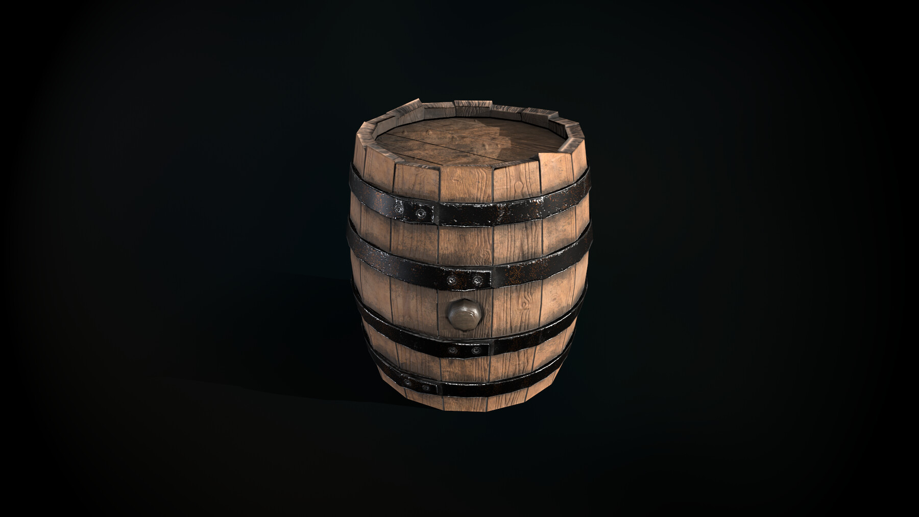 ArtStation Wooden Barrel Game Assets