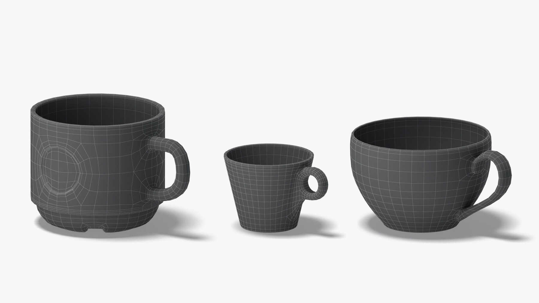 ArtStation - 18 Glass Mug Shapes - transparent cups with different ...