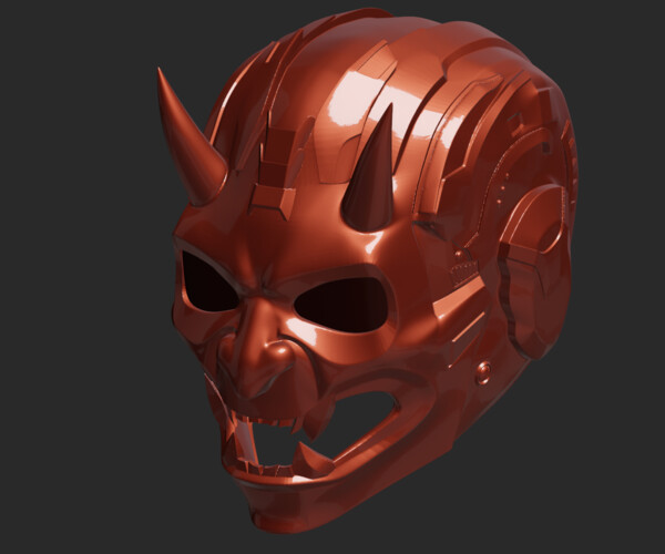 ArtStation - Printable Cyber Demon Helmet (STL) | Resources