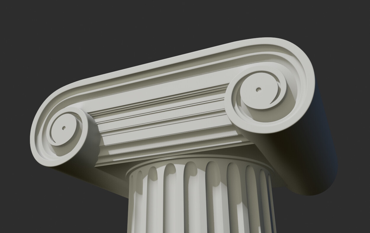 ArtStation - Volutes - Spiral capital pillars 1-100 | Resources