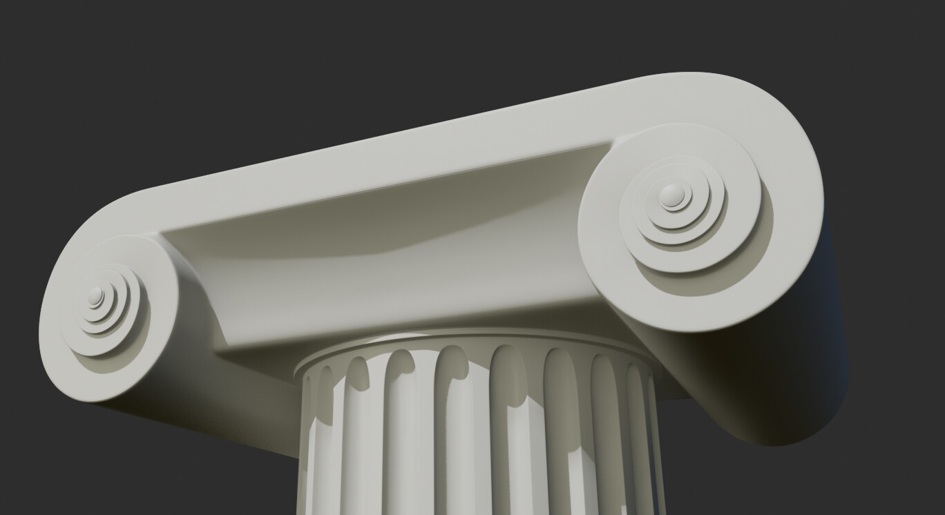 ArtStation - Volutes - Spiral capital pillars 1-100 | Resources