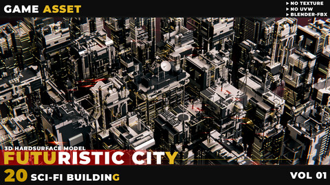 20 SCI-FI BUILDING FUTURISTIC CITY VOL 01