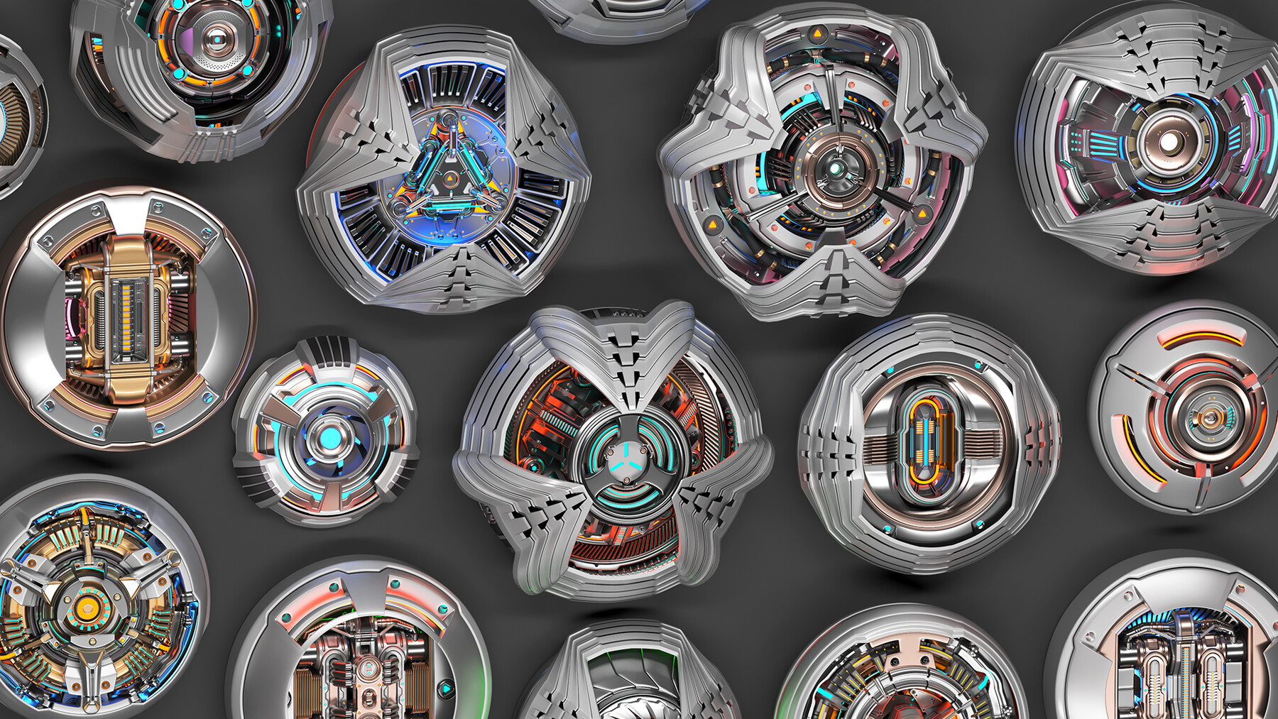 ArtStation - Sci Fi Kitbash 2 - subdivision ready 3D model | Resources