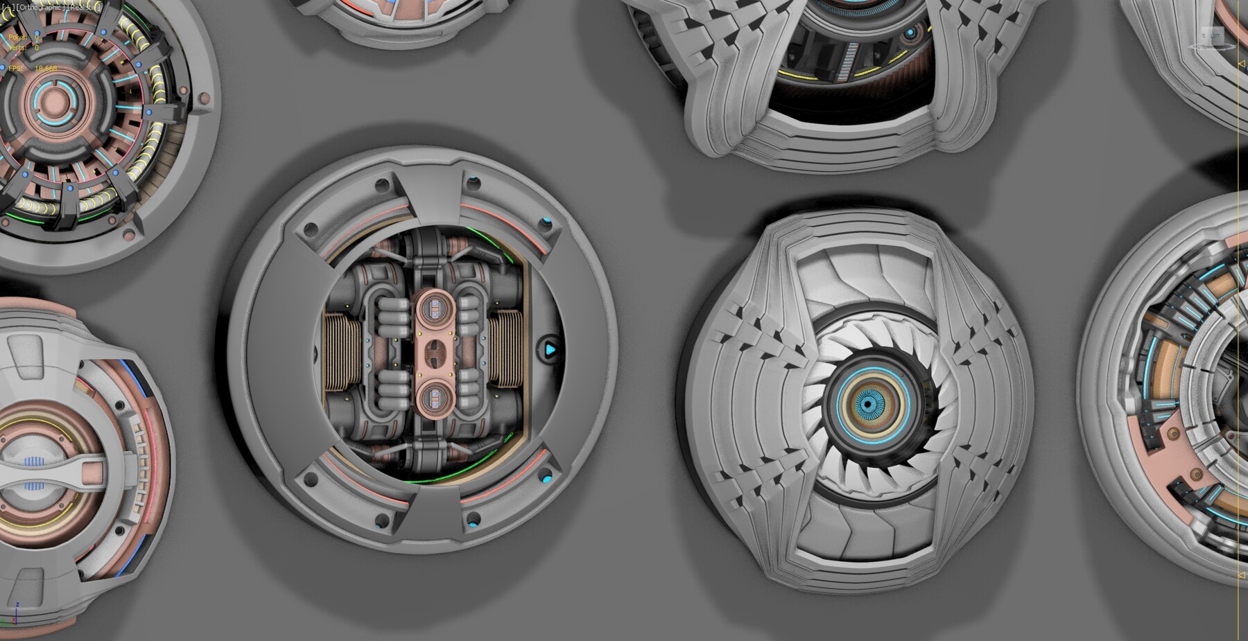 ArtStation - Sci Fi Kitbash 2 - subdivision ready 3D model | Resources