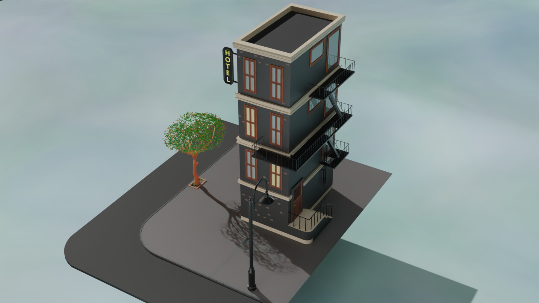 Cartoon Network Hotel - Download Free 3D model by myparadisepilot  (@myparadisepilot) [c0ca592]