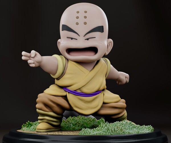 Artstation Krillin Sculpture Resources 