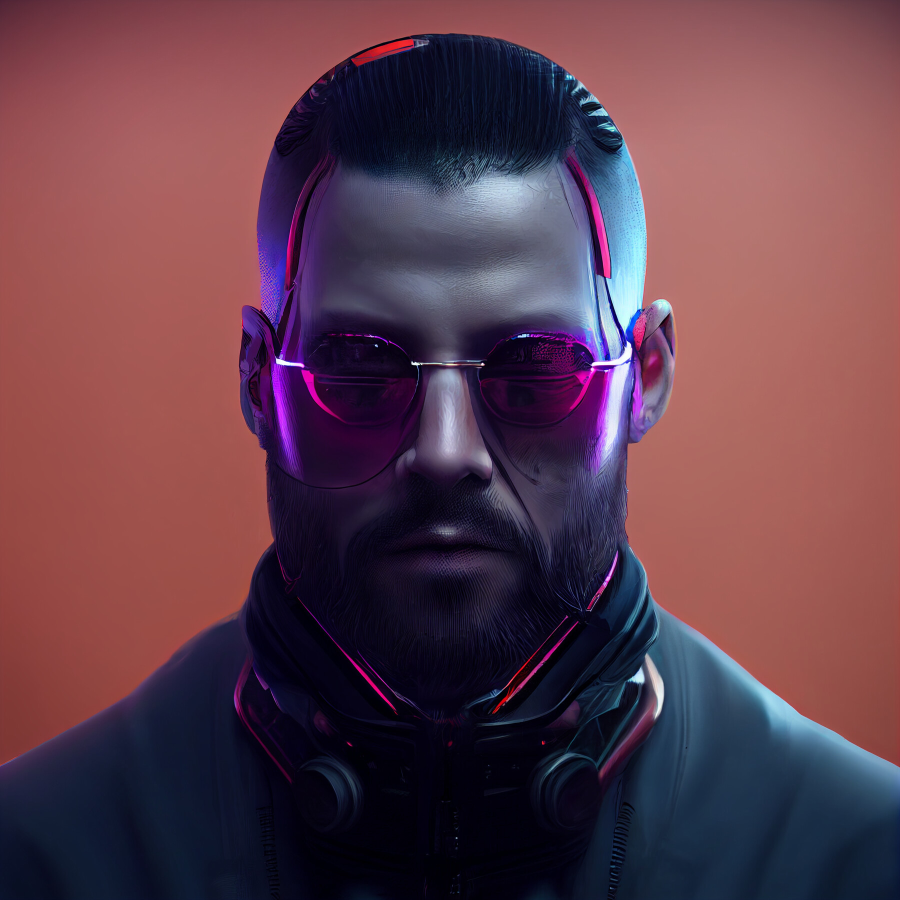 ArtStation - Cyberpunk Character Portrait Pack - Male | Game Assets